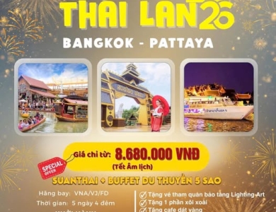 ​ TẾT ÂM LỊCH 2026 – DU XUÂN THÁI LAN 