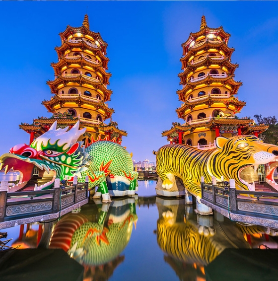Đài Loan: Đài Trung - Cao Hùng - Đài Bắc - Phố cổ Thập Phần - Sở thú Đài Bắc - Đài Trung - Phố cổ Lộc Cảng 5N4Đ