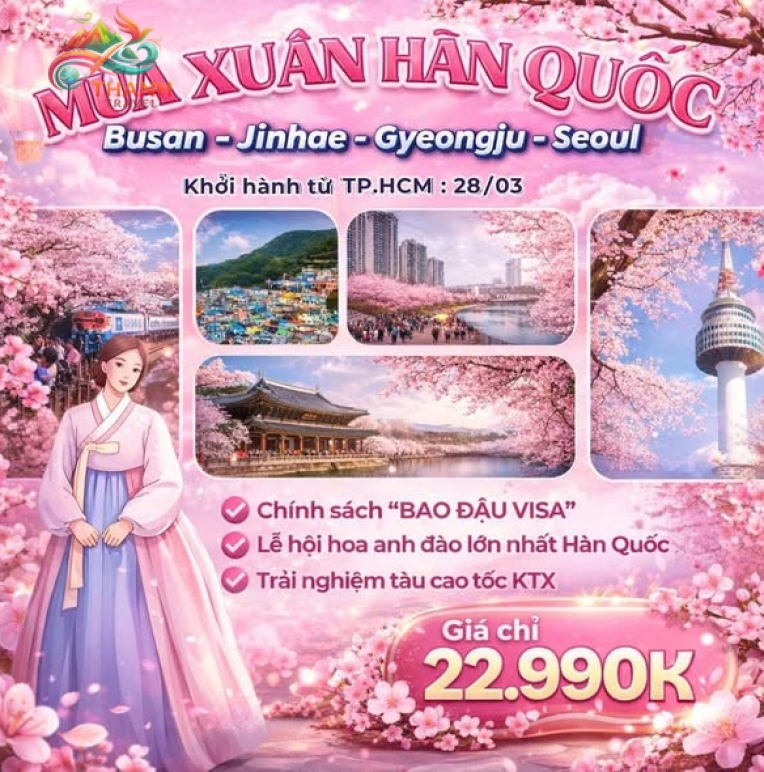 TOUR HÀN QUỐC (Busan - Jinhae - Gyeongju - Seoul)